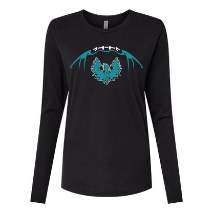 Football W/Teal Phoenix Logo - Mens | Womens | Youth Long Sleeve T-Shirt