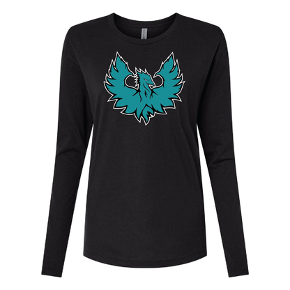 Teal Phoenix Logo - Mens | Womens | Youth Long Sleeve T-Shirt