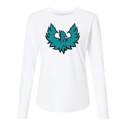 Teal Phoenix Logo - Mens | Womens | Youth Long Sleeve T-Shirt