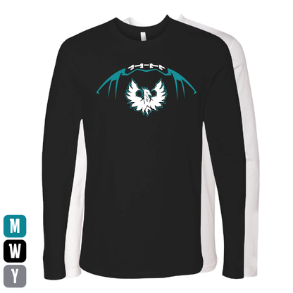 Football W/White Phoenix Logo - Mens | Womens | Youth Long Sleeve T-Shirt