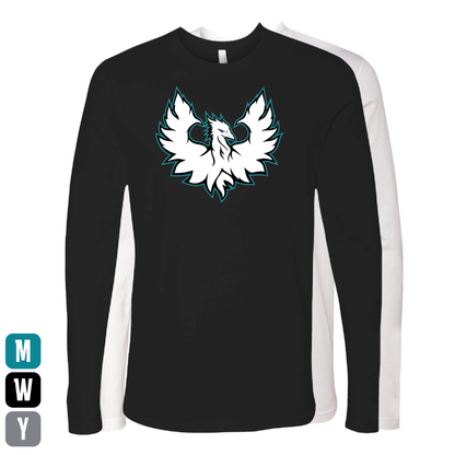 White Phoenix Logo - Mens | Womens | Youth Long Sleeve T-Shirt