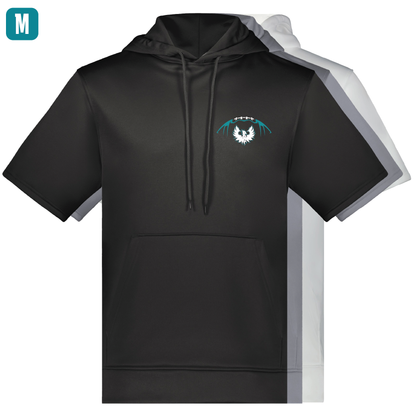 Football W/White Phoenix Logo - Adult Short Sleeve Hoodie