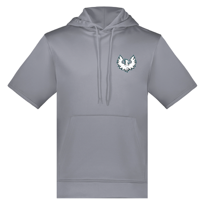 White Phoenix Logo - Adult Short Sleeve Hoodie