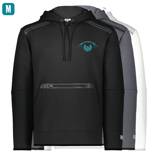 Football W/Teal Phoenix Logo - Adult Tech Fleece Hoodie