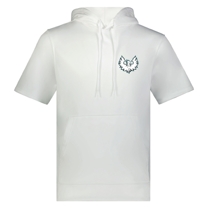 White Phoenix Logo - Adult Short Sleeve Hoodie