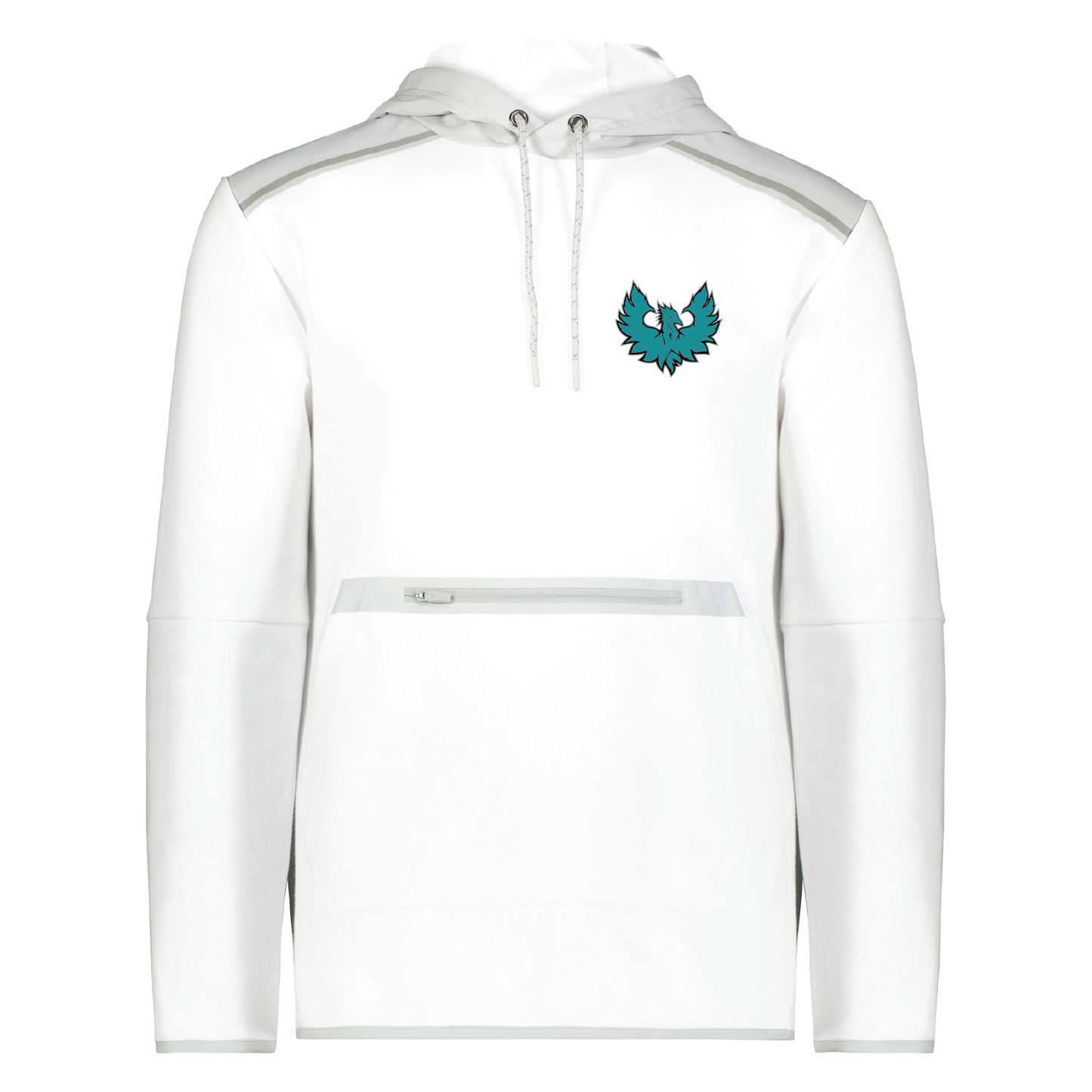 Teal Phoenix Logo - Adult Tech Fleece Hoodie