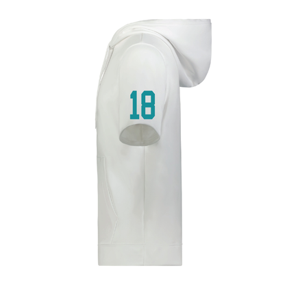 Teal Phoenix Logo - Adult Short Sleeve Hoodie