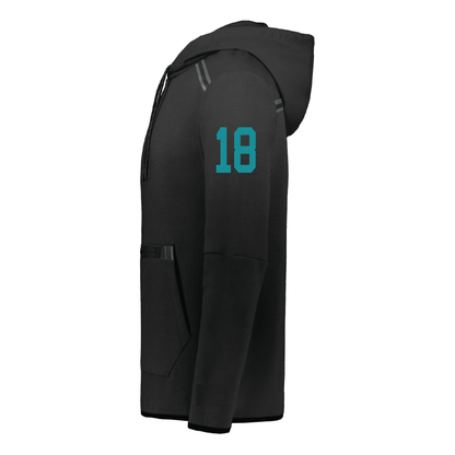 Teal Phoenix Logo - Adult Tech Fleece Hoodie