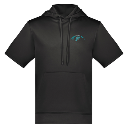Football W/F Logo - Adult Short Sleeve Hoodie