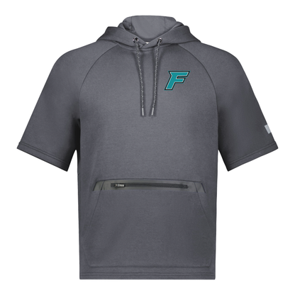F Logo - Adult Short Sleeve Tech Fleece Hoodie