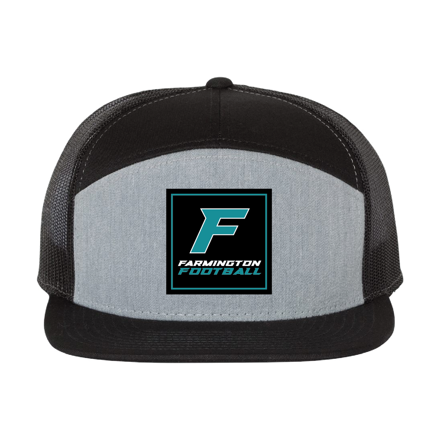 Farmington Football Square Patch - 7 Panel Trucker