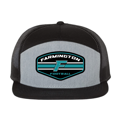 Farmington Football Stripe - 7 Panel Trucker