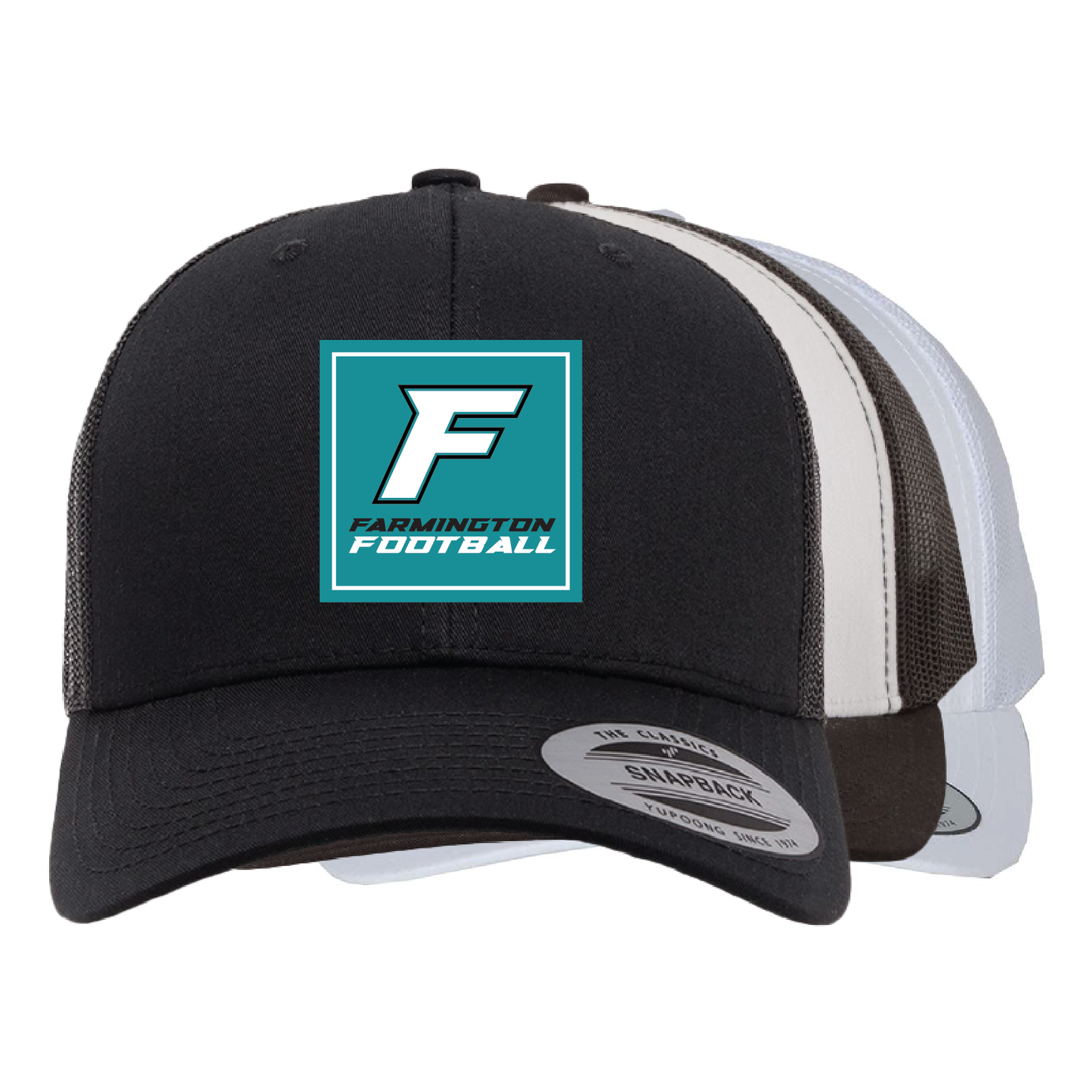 Farmington Football Square Patch - Trucker