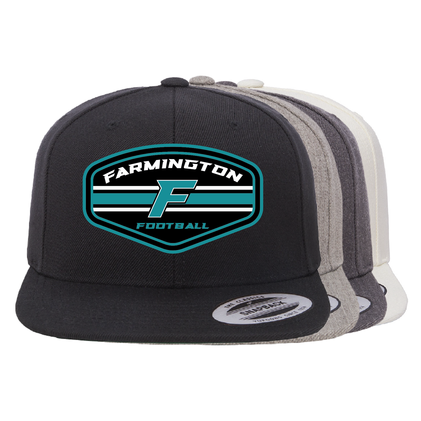 Farmington Football Stripe - Flat Bill Snapback