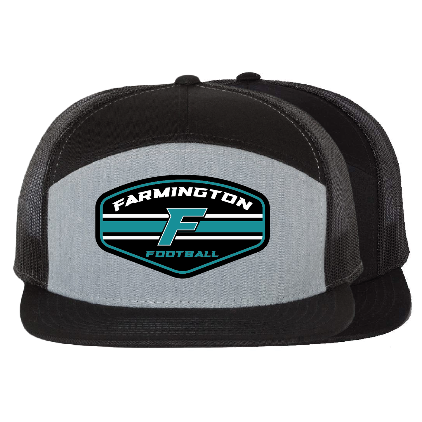 Farmington Football Stripe - 7 Panel Trucker
