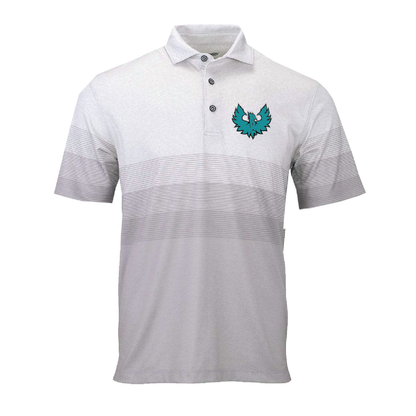 Teal Phoenix Logo - Mens Heathered Polo