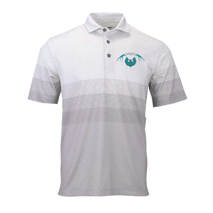 Football W/Teal Phoenix Logo - Mens Heathered Polo