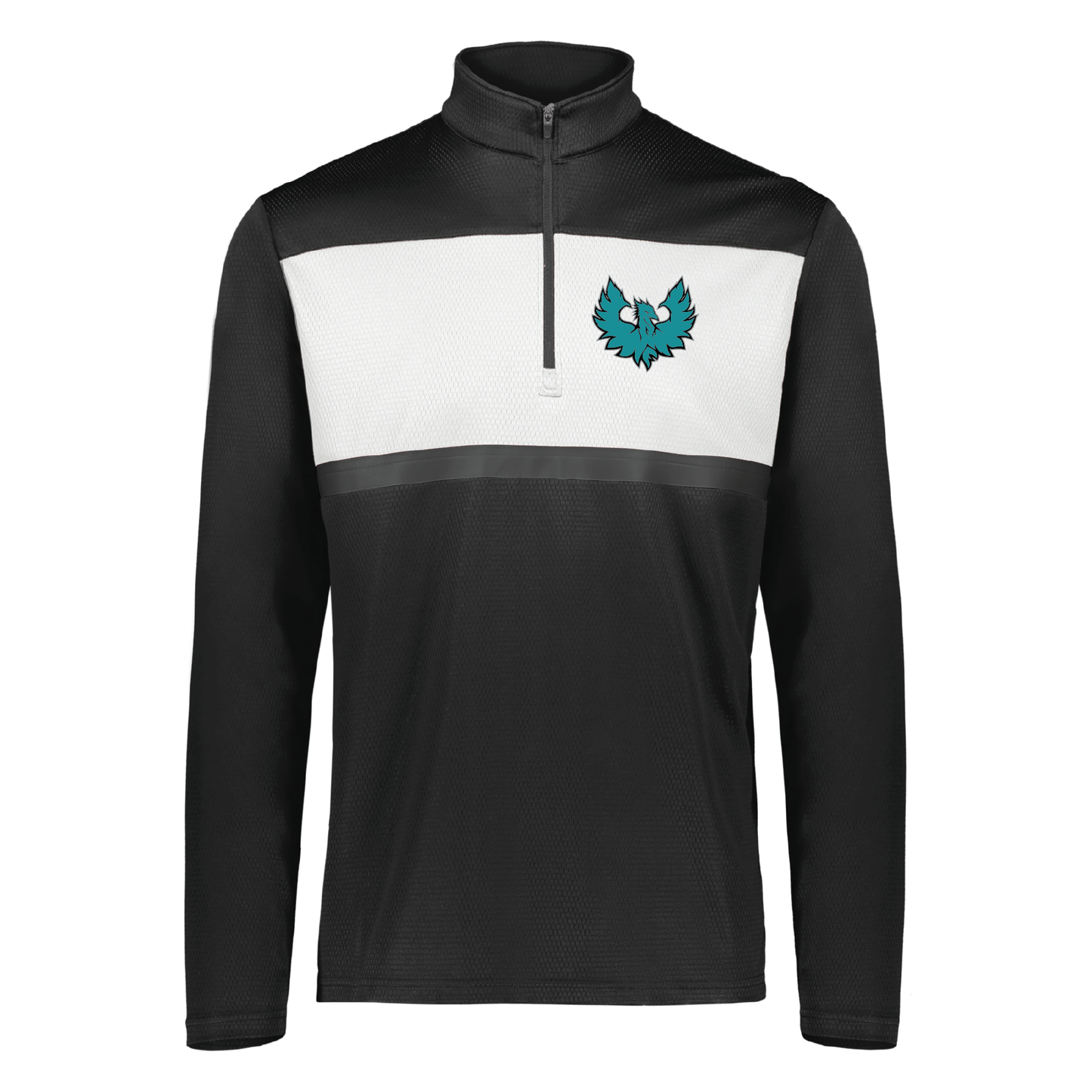 Teal Phoenix Logo - Mens | Womens PrismBold 1/4 Zip Pullover