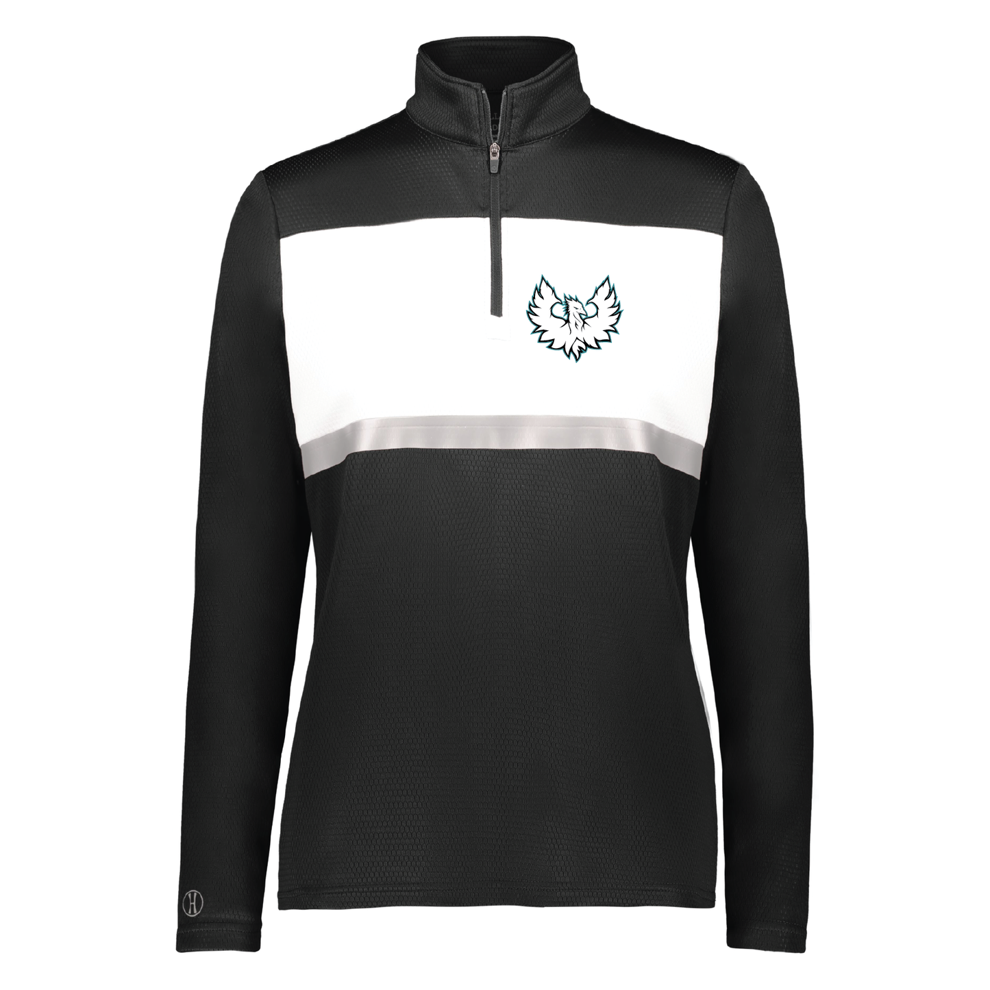 White Phoenix Logo - Mens | Womens PrismBold 1/4 Zip Pullover