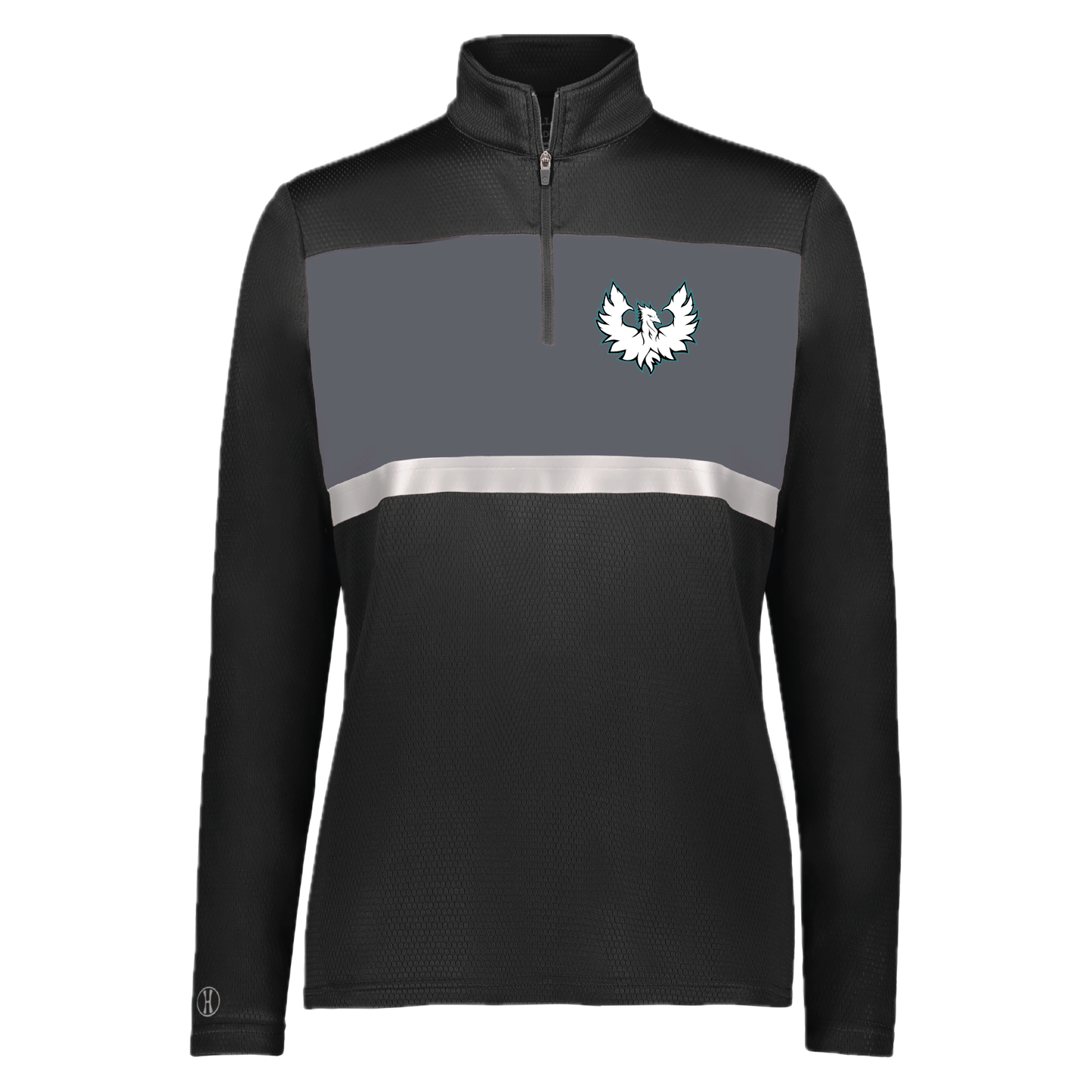 White Phoenix Logo - Mens | Womens PrismBold 1/4 Zip Pullover