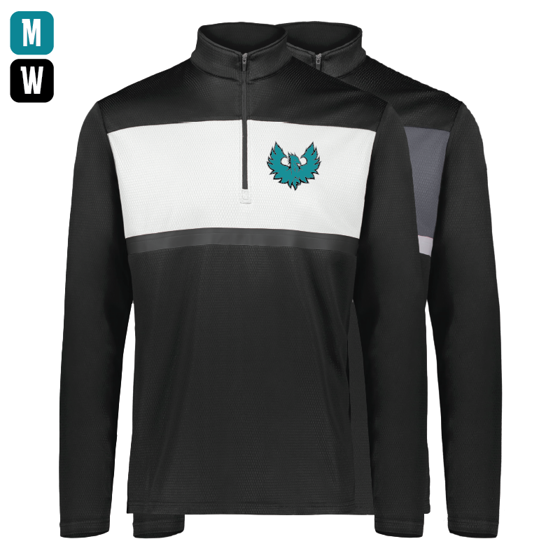 Teal Phoenix Logo - Mens | Womens PrismBold 1/4 Zip Pullover