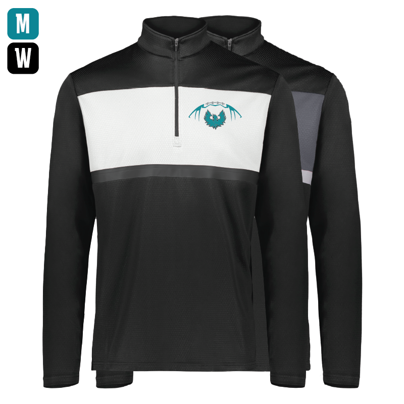 Football W/Teal Phoenix Logo - Mens | Womens PrismBold 1/4 Zip Pullover