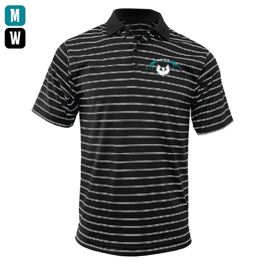 Football W/White Phoenix Logo - Mens | Womens Wide Stripe Polo