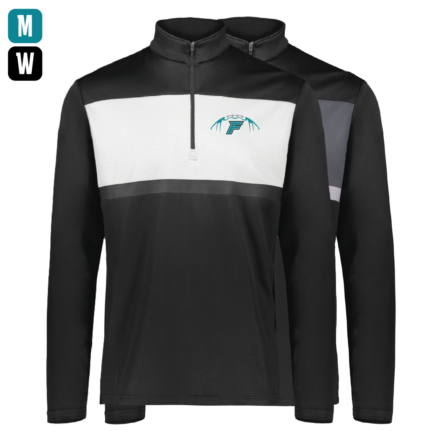 Football W/F Logo - Mens | Womens PrismBold 1/4 Zip Pullover