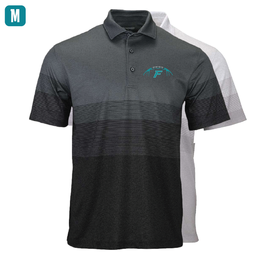 Football W/F Logo - Mens Heathered Polo
