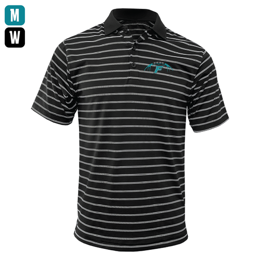 Football W/F Logo - Mens | Womens Wide Stripe Polo