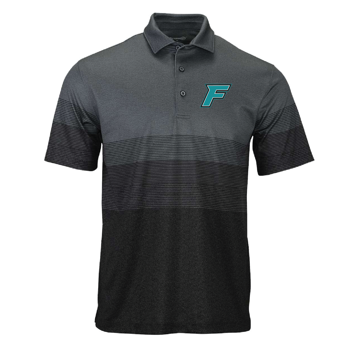 F Logo - Mens Heathered Polo