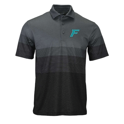 F Logo - Mens Heathered Polo