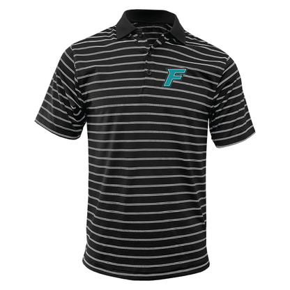 F Logo - Mens | Womens Wide Stripe Polo