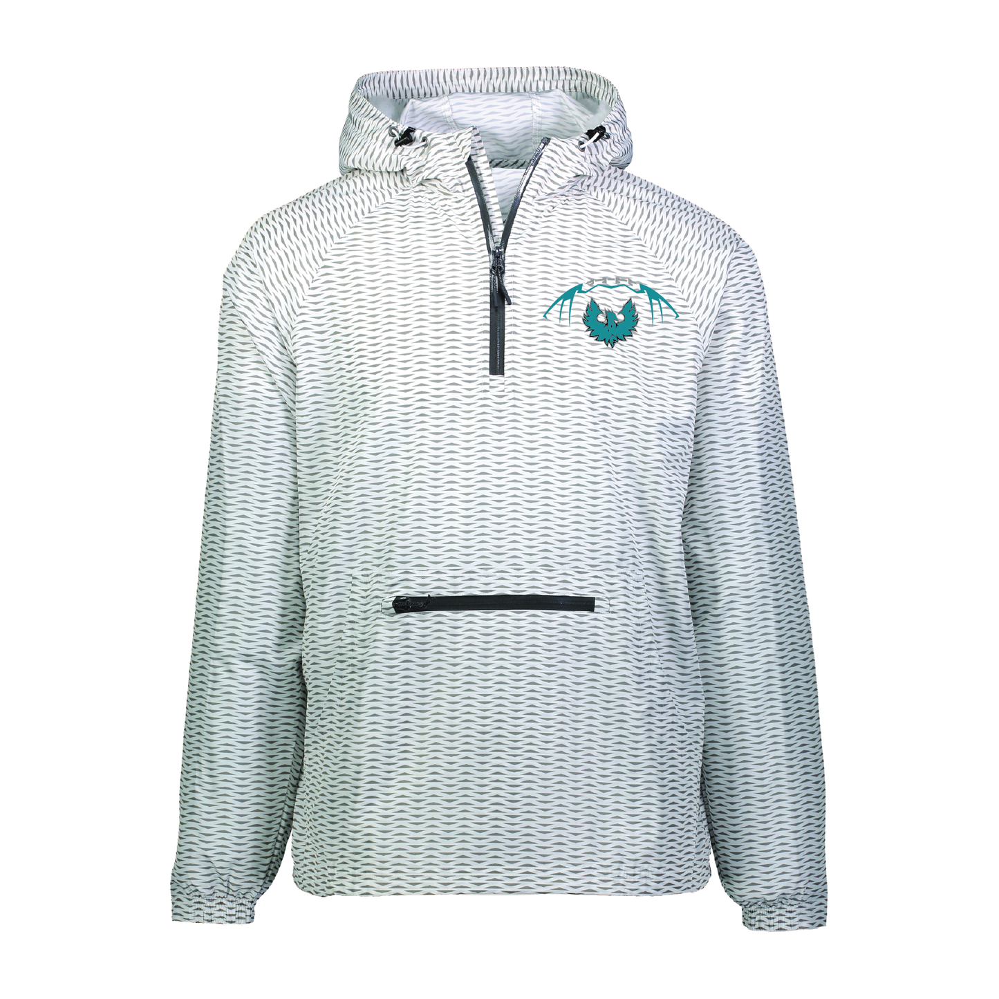 Football W/Teal Phoenix Logo - Mens | Youth RangePackable Pullover