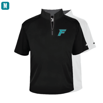 F Logo -  Mens Short Sleeve 1/4 ZIP