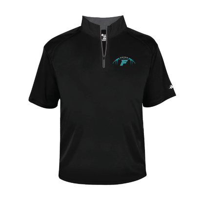 Football W/F Logo -  Mens Short Sleeve 1/4 ZIP