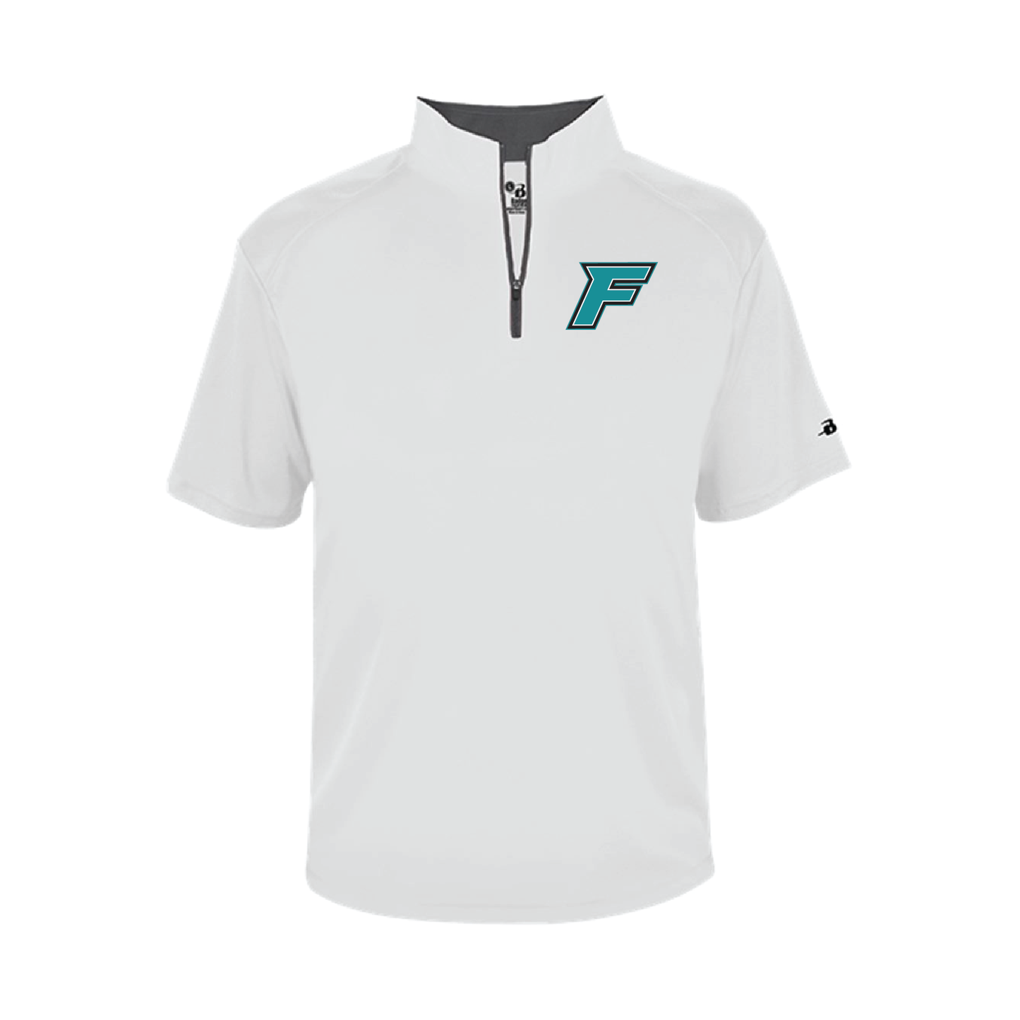 F Logo -  Mens Short Sleeve 1/4 ZIP
