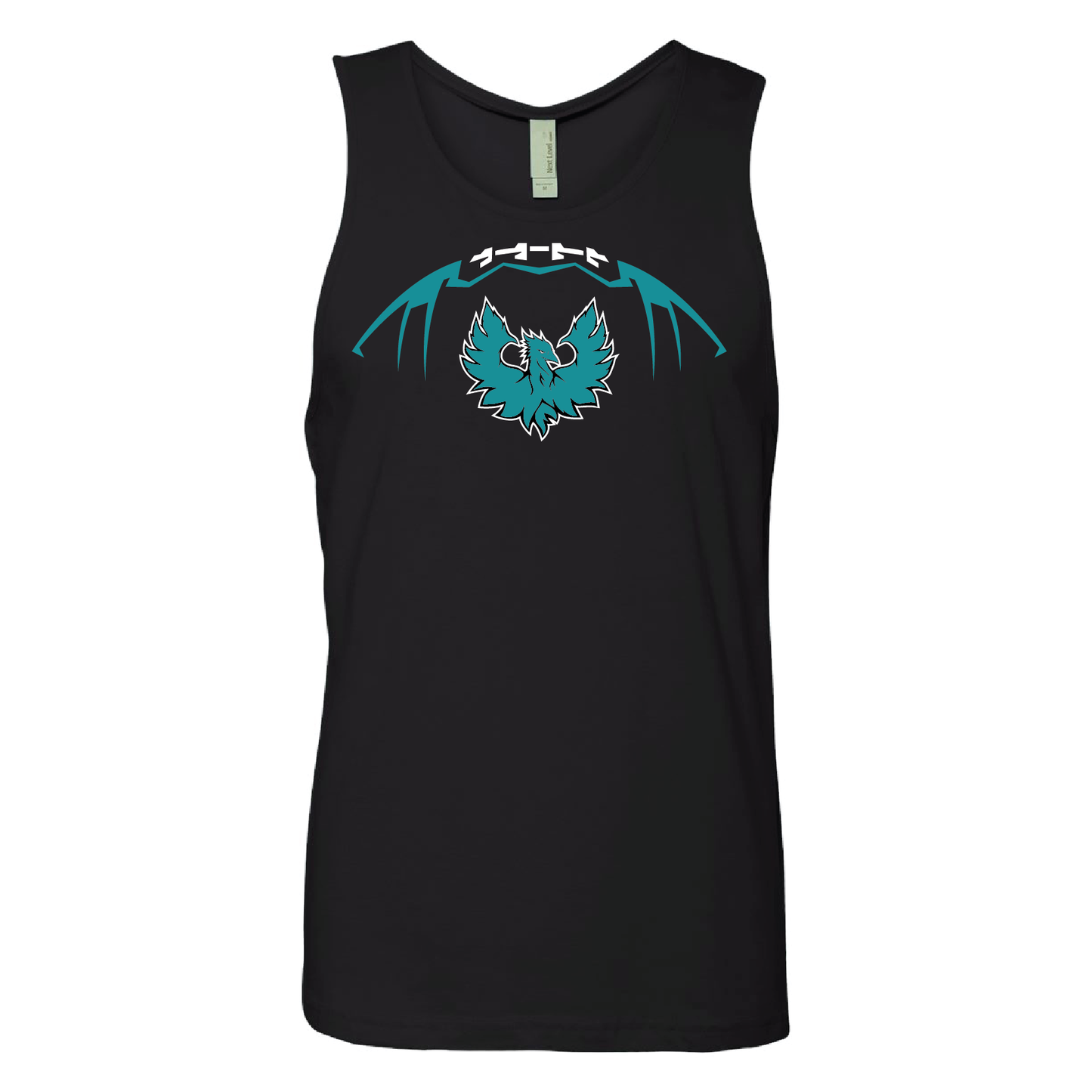 Football W/Teal Phoenix Logo - Mens | Womens | Youth Tank Top