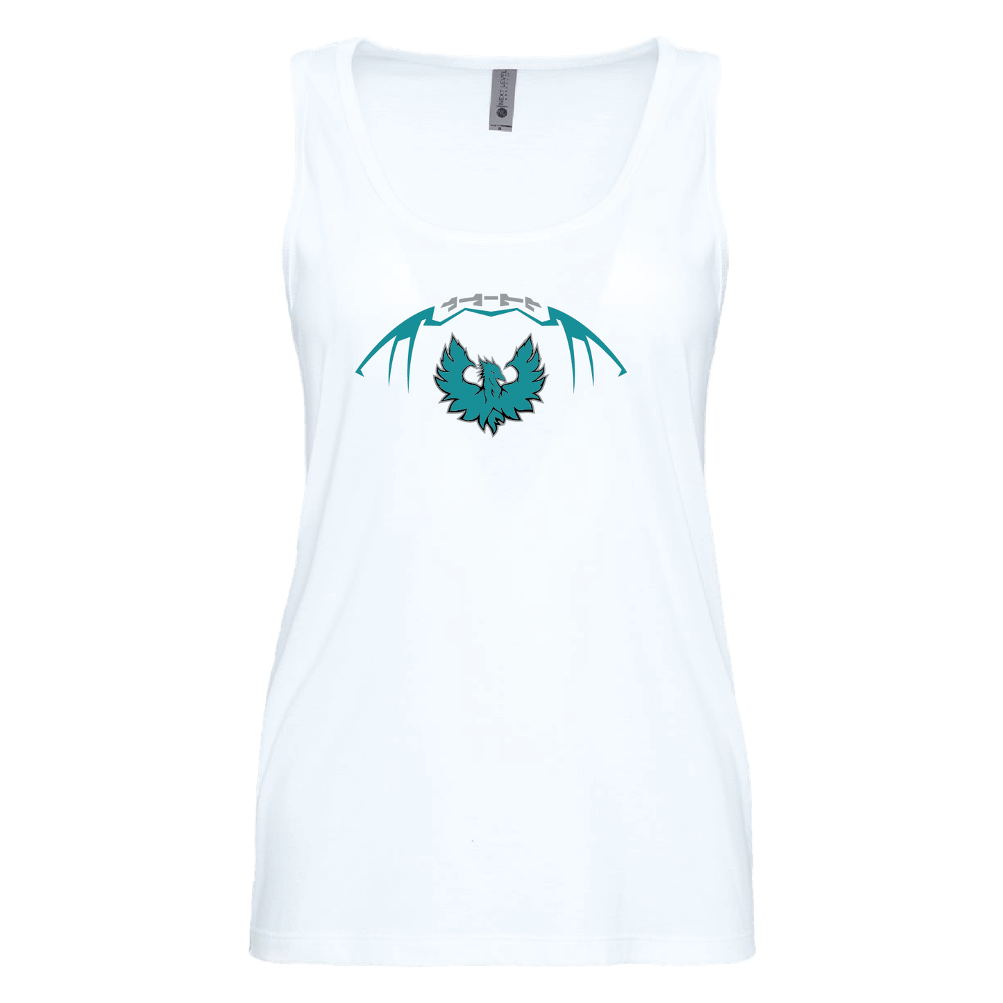 Football W/Teal Phoenix Logo - Mens | Womens | Youth Tank Top