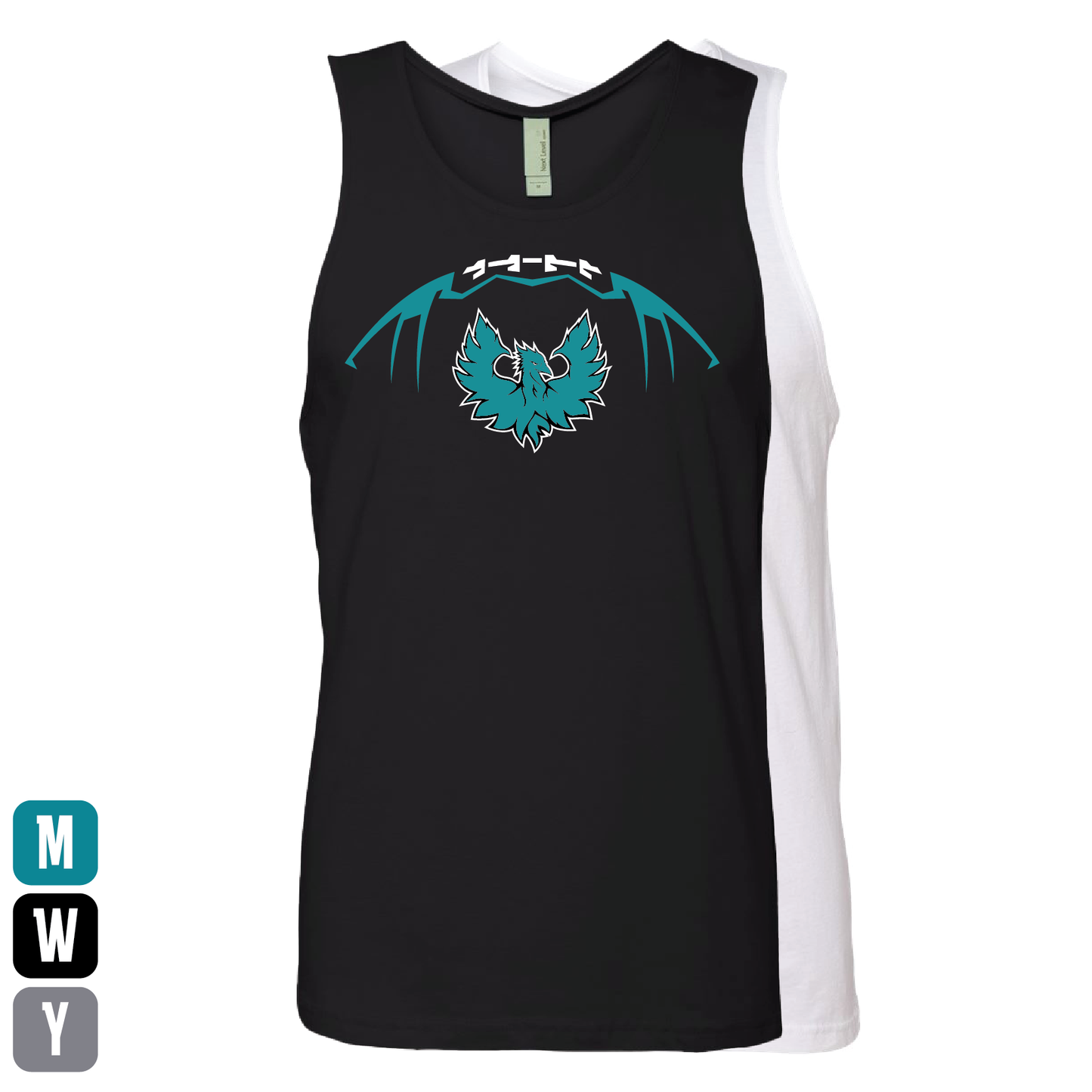 Football W/Teal Phoenix Logo - Mens | Womens | Youth Tank Top