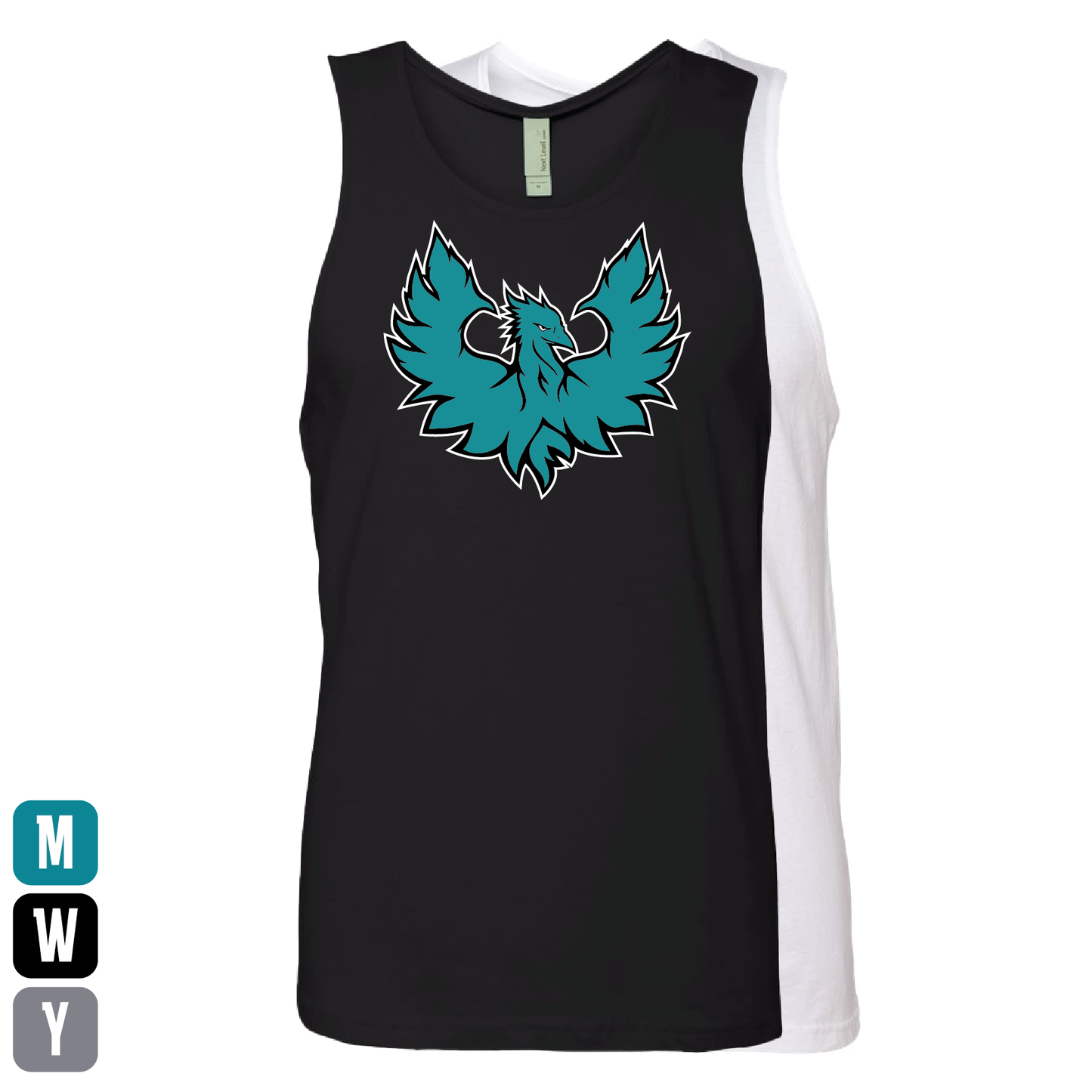 Teal Phoenix Logo - Mens | Womens | Youth Tank Top