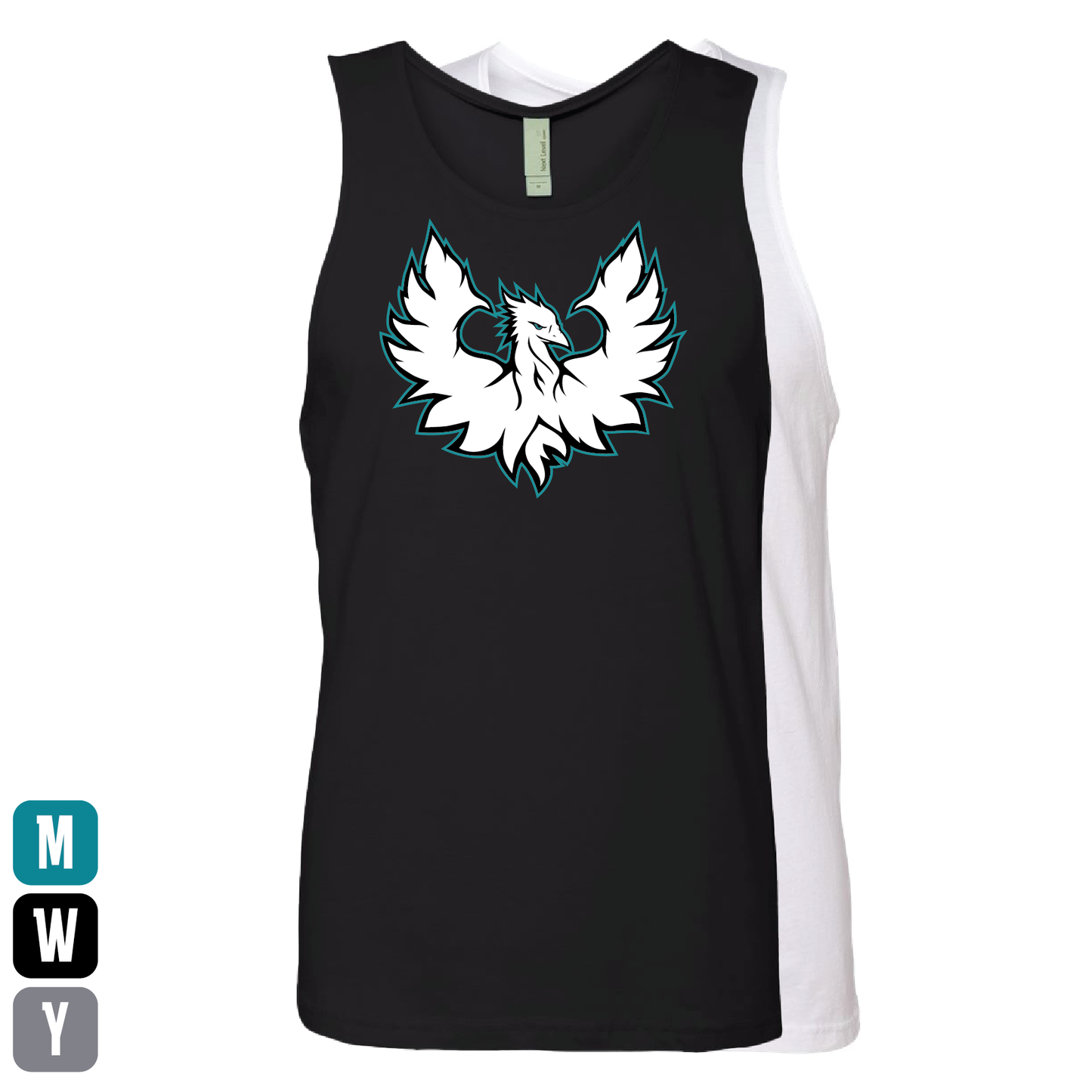 White Phoenix Logo - Mens | Womens | Youth Tank Top