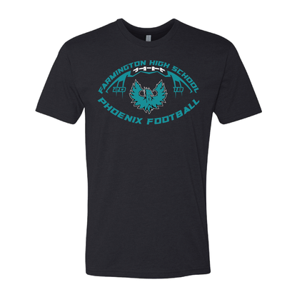 Farmington High School Phoenix Football W/Teal Phoenix - Mens | Womens | Youth CVC T-Shirt