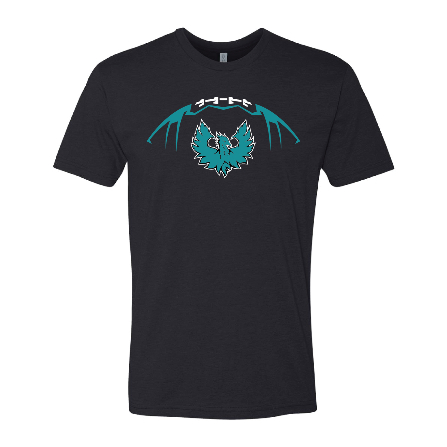 Football W/Teal Phoenix Logo - Mens | Womens | Youth CVC T-Shirt