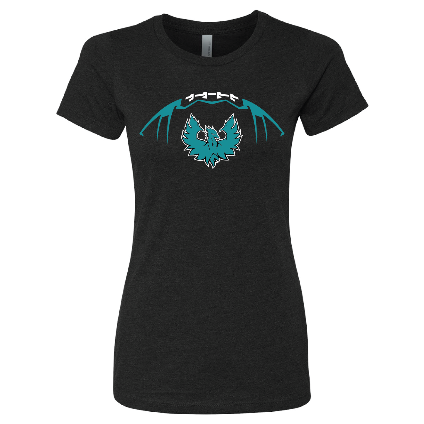 Football W/Teal Phoenix Logo - Mens | Womens | Youth CVC T-Shirt
