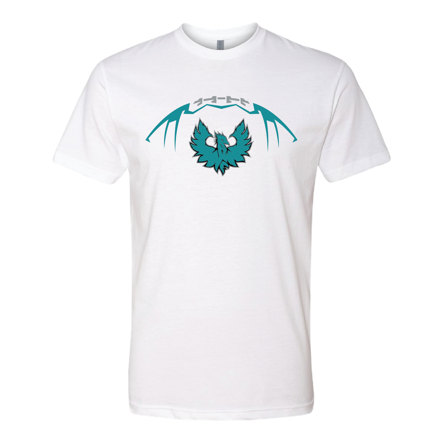 Football W/Teal Phoenix Logo - Mens | Womens | Youth CVC T-Shirt