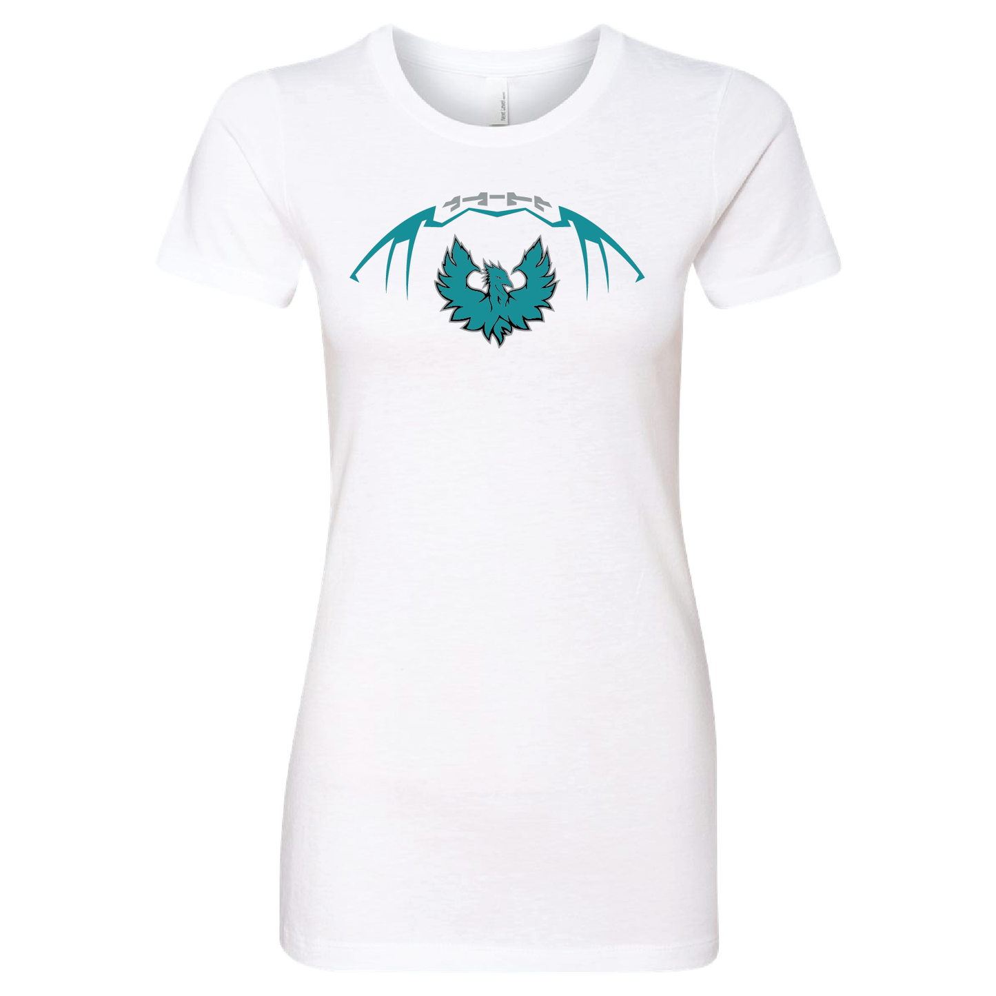 Football W/Teal Phoenix Logo - Mens | Womens | Youth CVC T-Shirt