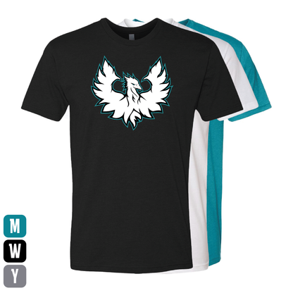 White Phoenix Logo - Mens | Womens | Youth CVC T-Shirt