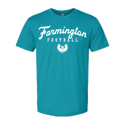 Farmington Script Football - Mens | Womens | Youth CVC T-Shirt