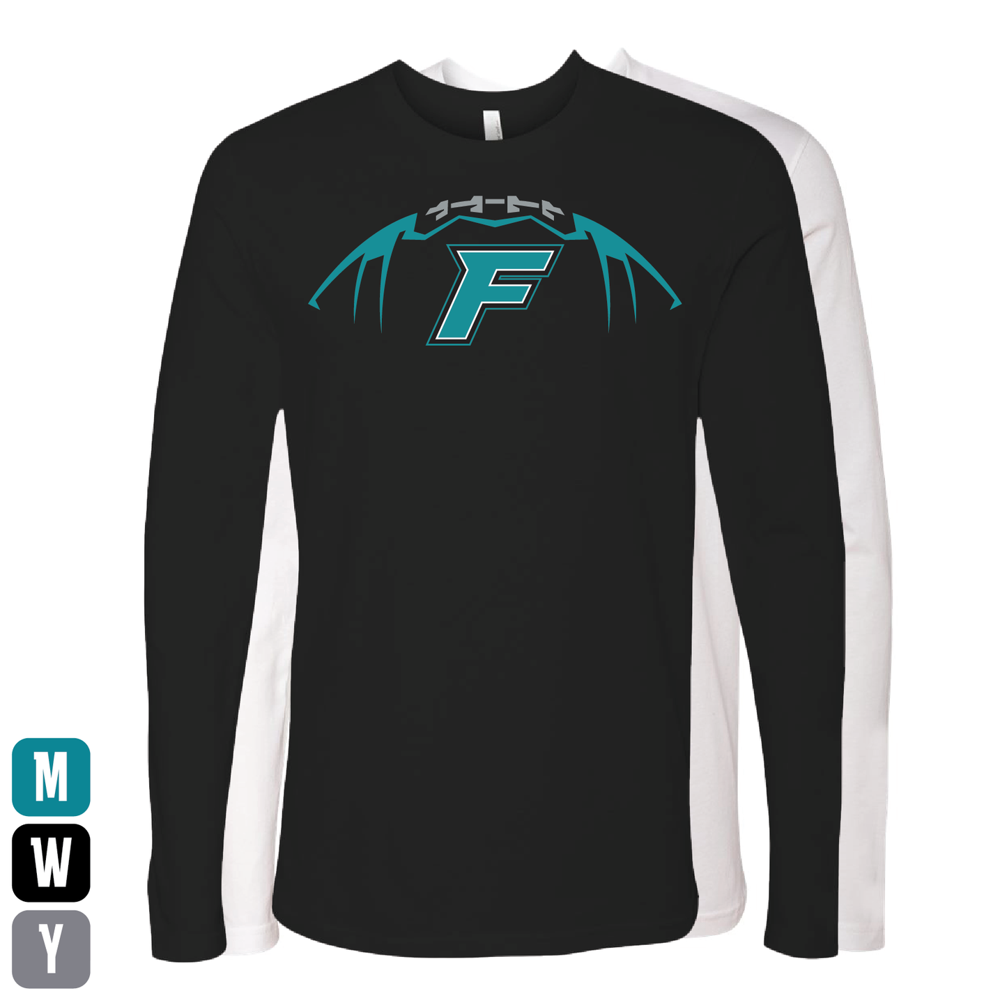 Football W/F Logo - Mens | Womens | Youth Long Sleeve T-Shirt